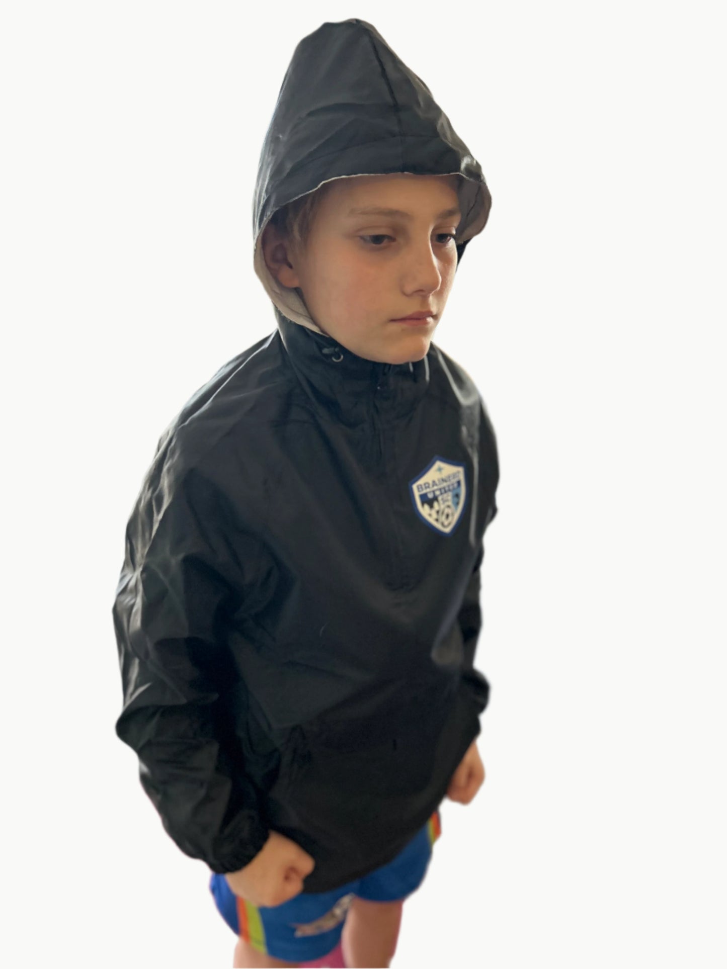 Windbreaker Pack Hoodie Half Zip Pullover Jacket