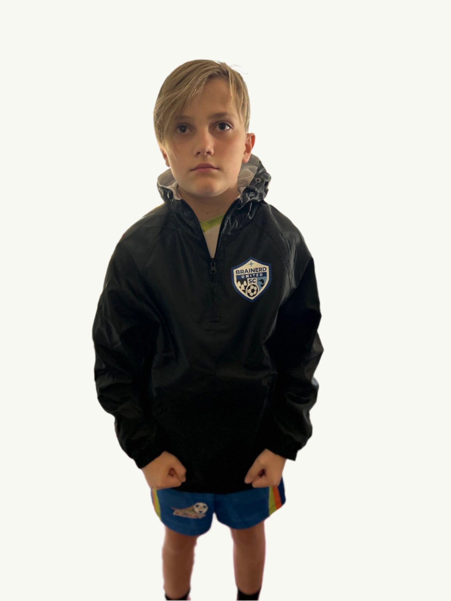 Windbreaker Pack Hoodie Half Zip Pullover Jacket